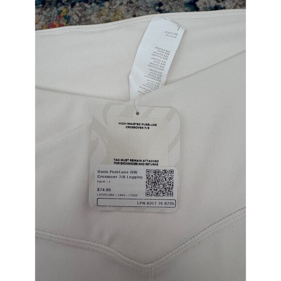 NWT Fabletics High Waisted Oasis Pureluxe Crossover 7/8 Legging Sz L - Picture 3 of 7